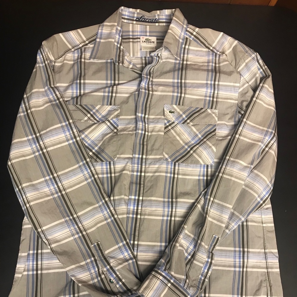 🚩Sold🚩🐊Lacoste Slim Fit Button Down🐊